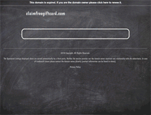 Tablet Screenshot of claimfreegiftcard.com